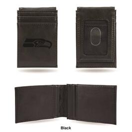 Mens NFL New Orleans Saints Faux Leather Front Pocket Wallet