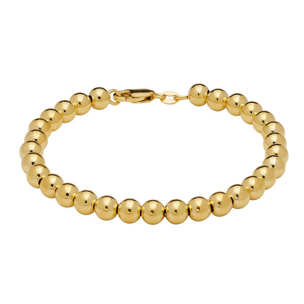 Gold Classics&#40;tm&#41; Gold over Sterling Silver Beaded Bracelet - image 