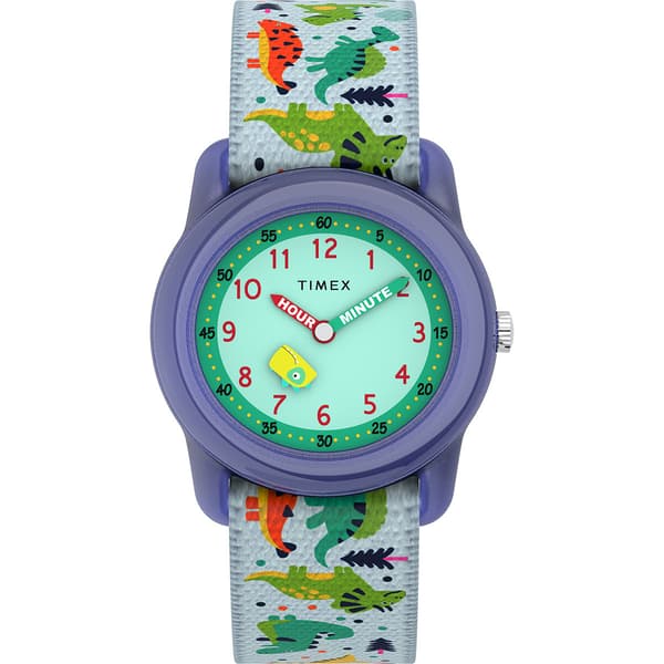 Kids Timex(R) Dinosaur Elastic Fabric Watch - TW7C77300JT - image 