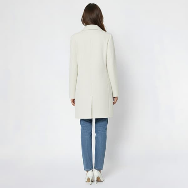 Womens Steve Madden Double Breasted Faux Wool Coat