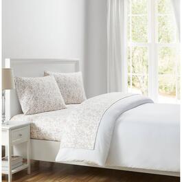 Tahari Home Este Floral Soft Brushed Polyester 4pc. Bed Sheet Set