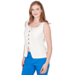 Petite Emaline Sapphire Serenade I Solid Square Neck Vest - image 3