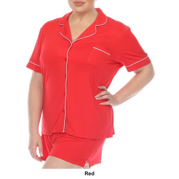 Plus Size Short Sleeve Bamboo Pajama Set