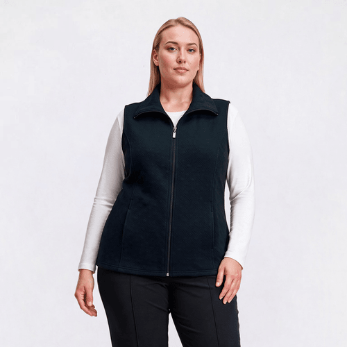 Plus Size Hasting & Smith Solid Quilted Vest