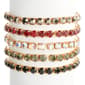 Ashley Cooper(tm) Crystal/Jet/Crystal AB Glass Stones 5pc. Bracelets - image 1