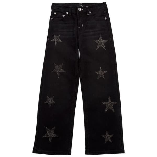 Girls (7-16) True Religion Wide Leg Rhinestone Star Jeans