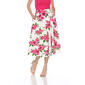 Womens White Mark Floral & Flared Print Midi Skirt - image 1