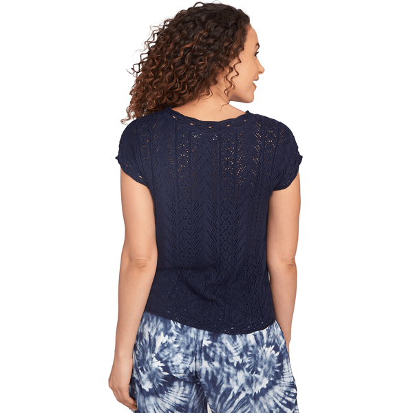 Womens Skye&#8217;s the Limit Out Of The Blue Scalloped Edge Blouse