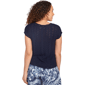 Womens Skye&#8217;s the Limit Out Of The Blue Scalloped Edge Blouse - image 2