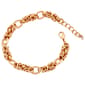 Design Collection 7.5 Gold-Tone Mixed Link Chain Bracelet - image 1