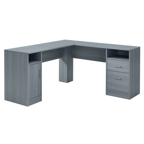 Techni Mobili 59W Functional L-Shape Desk w/ Storage