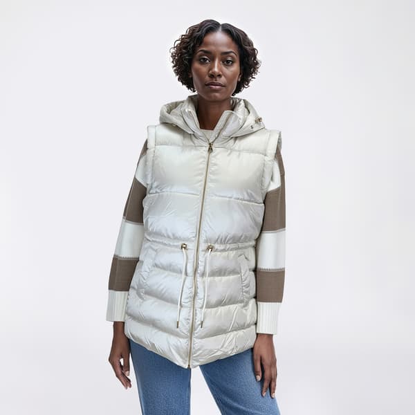 Womens Jessica Simpson Long Anorak Vest - image 