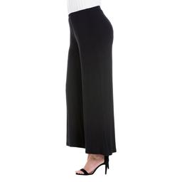 Plus Size 24/7 Comfort Apparel Wide Leg Palazzo Pants