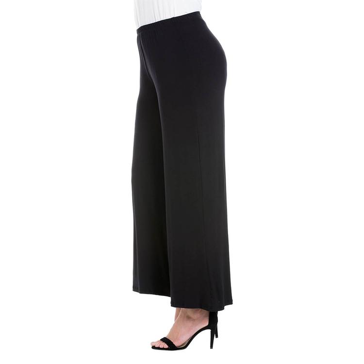 Plus Size 24/7 Comfort Apparel Wide Leg Palazzo Pants