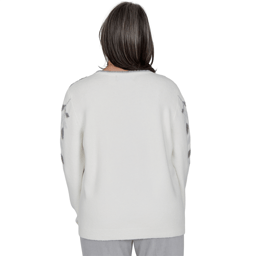 Petite Alfred Dunner Vail Falling Winter Leaves Sweater