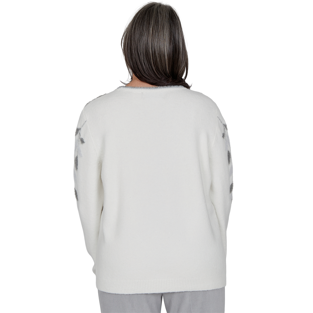 Petite Alfred Dunner Vail Falling Winter Leaves Sweater