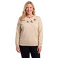 Plus Size Hasting & Smith Reindeer Border Fleece Sweatshirt - image 1