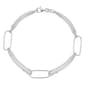 Sterling Silver Double Link Bracelet with Stations - image 1