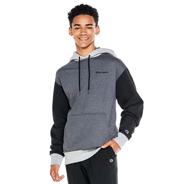 Mens Champion Color Block Fleece Hoodie - image 