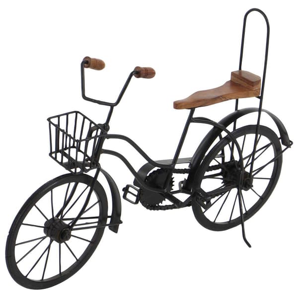 9th & Pike&#174; Black Metal Vintage Bicycle Sculpture