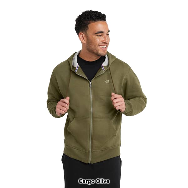 Mens Champion Powerblend® Full Zip Fleece Hoodie