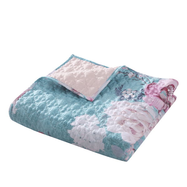 Greenland Home Fashions(tm) Avril Reversible Quilted Throw Blanket