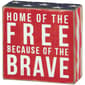 Primitives By Kathy Box Sign - Home Of The Free - image 1