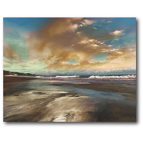 Courtside Market Blue Reflection Wall Art - image 