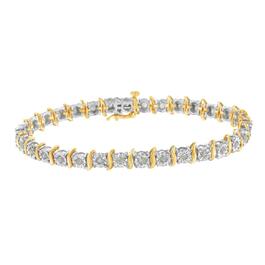 Haus of Brilliance Yellow Gold & White Gold S-Link Bracelet