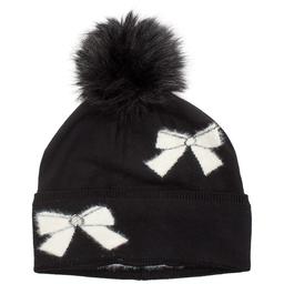 Womens Karl Lagerfeld Bows with Pom Fuzzy