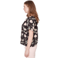 Plus Size Emaline Enchanted Bloom Keyhole Neck Floral Blouse - image 3