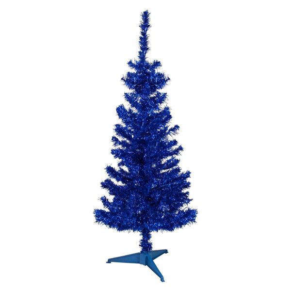 Northlight Seasonal 4ft. Blue Artificial Tinsel Christmas Tree - image 
