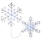 National Tree Pre-Lit Ice Crystal Snowflakes - Set of 2 - image 1