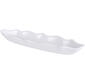 Home Essentials 18in. Pure White Ruffle Edge Oval Platter - image 1