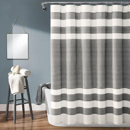 Lush Decor(R) Cape Cod Stripe Yarn Dyed Cotton Shower Curtain