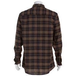 Mens Big & Tall Mountain Ridge Flannel Shirt - Chocolate/Sienna