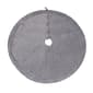 National Tree 60in. Quilted Velvet Silver Tree Skirt - image 1