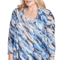 Womens Alfred Dunner Business As Usual Two in One Mesh Blouse - image 5