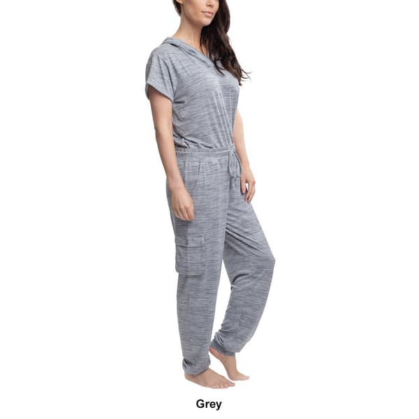 Womens Hanes&#174; All Natural Solid Pajama Set w/ Hood