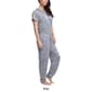 Womens Hanes&#174; All Natural Solid Pajama Set w/ Hood - image 2