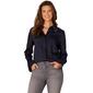 Womens Democracy Long Sleeve French Cuff Banded Button Front Top - image 1