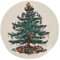 Spode® Christmas Tree Round Placemats - Set of 4