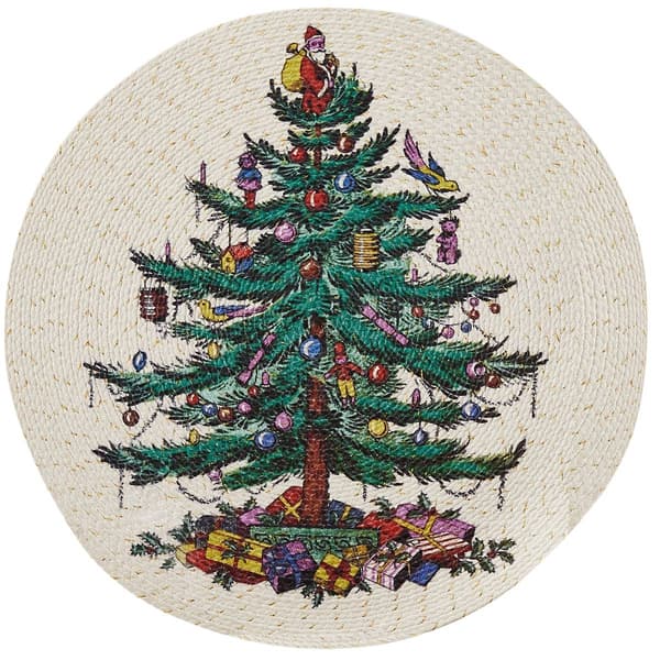 Spode® Christmas Tree Round Placemats - Set of 4