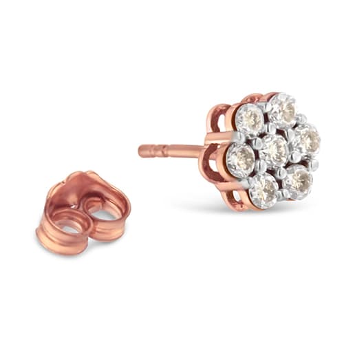 Diamond Classics™ 10kt. Diamond Floral Stud Earrings