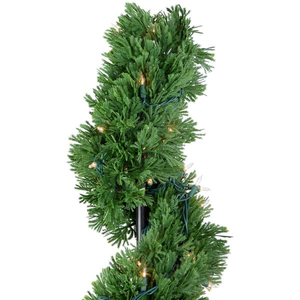 Northlight Seasonal 4.5ft. Pre-Lit Artificial Cedar Spiral Tree