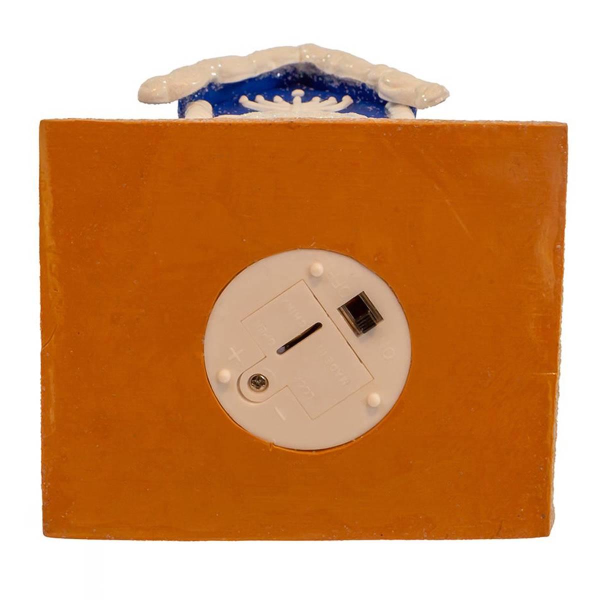 Kurt Adler 4in. Clay Dough Hanukkah LED House Table Piece