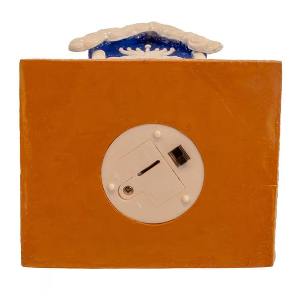 Kurt Adler 4in. Clay Dough Hanukkah LED House Table Piece
