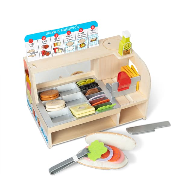 Melissa &amp; Doug® Slice and Stack Sandwich Counter Play Set