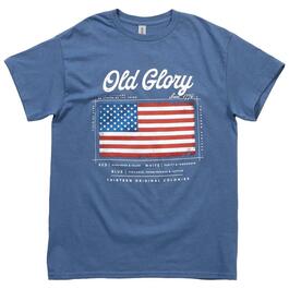 Mens Short Sleeve Old Glory Flag Graphic Tee