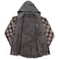 Mens Smith''s Sherpa Lined Flannel Shirt Jacket - Taupe/Brown - image 2